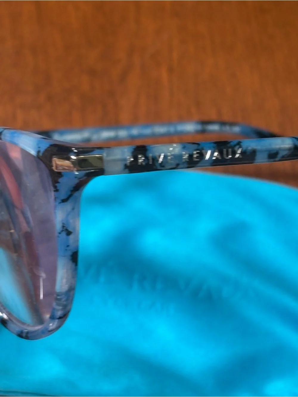 Blue Tortoiseshell Cat Eye Sunglasses
